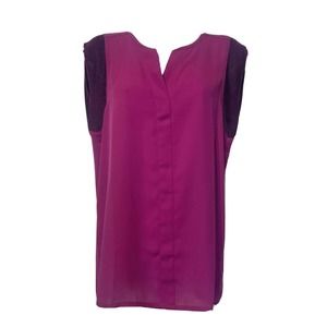 CAbi #5033 Fuschia Campo Sleeveless Blouse Size XS